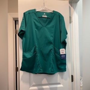 Hunter green scrub set